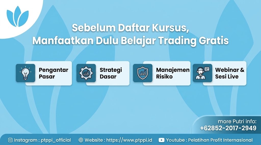 Sebelum Daftar Kursus, Manfaatkan Dulu Belajar Trading Gratis