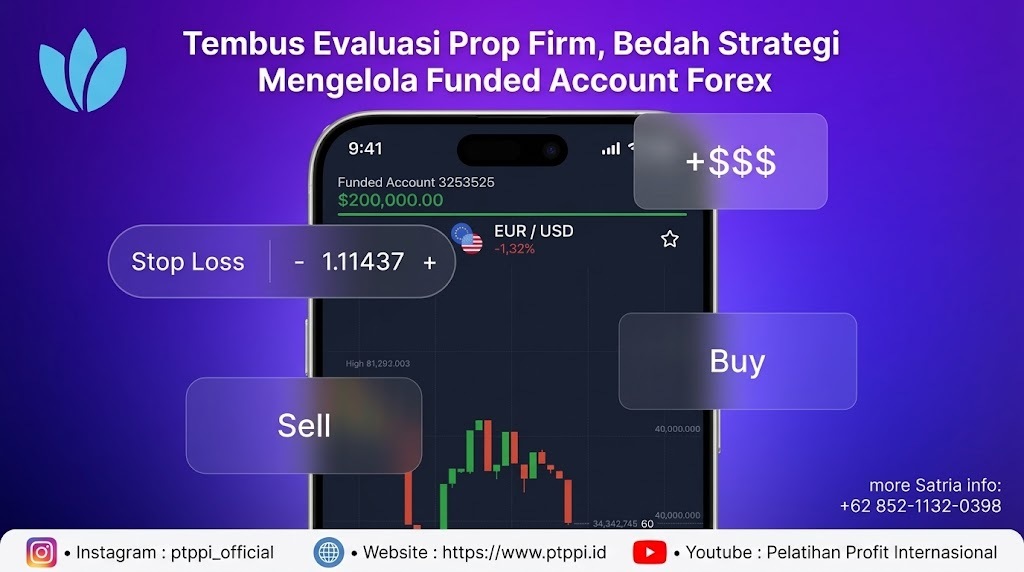 Tembus Evaluasi Prop Firm, Bedah Strategi Mengelola Funded Account Forex